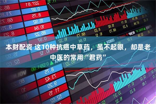 本财配资 这10种抗癌中草药，虽不起眼，却是老中医的常用“君药”
