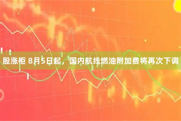 股涨柜 8月5日起，国内航线燃油附加费将再次下调